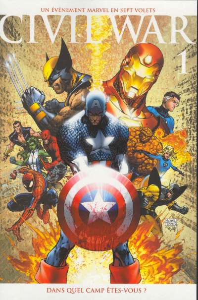 Civil War 1 (couverture 2/2)