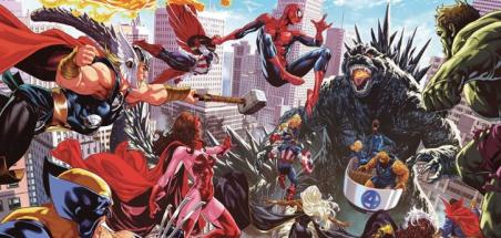 Marvel et Godzilla, ça continue avec Godzilla destroys the Marvel Universe