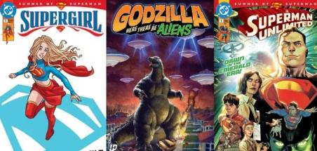 Les numéros #1 de la VO #12 (Supergirl, Superman Unlimited, Godzilla, Spider-verse vs Venomverse)