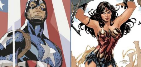 Deadpool/Batman aura des backups Captain America/Wonder Woman, Daredevil/Green Arrow...