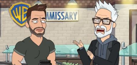 James Gunn et Zack Snyder dans un épisode de Rick & Morty