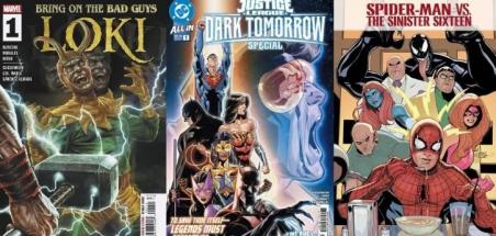 Les numéros #1 de la VO #17 (Wolverine, Spider-Man vs The Sinister Sixteen, Justice League...)
