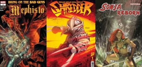 Les numéros #1 de la VO #19 (Shredder, Bring on the Bad Guys, Sonja Reborn, Batman...)
