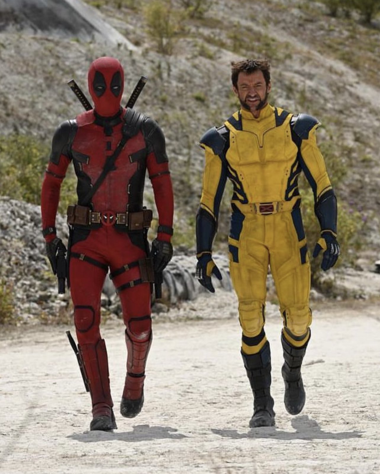 Deadpool Deadpool 3 Wolverine aura bien son costume bleu et jaune